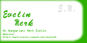 evelin merk business card